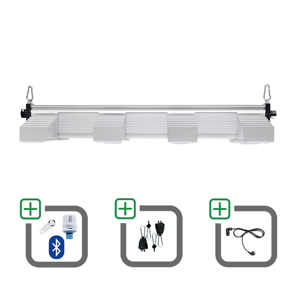 SANlight EVO 4-80 1.5 265W Sparset mit Bluetooth-Dimmer + Netzkabel + Aufhängung